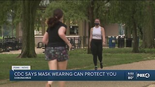 CDC: masks help prevent infection as well as spread of COVID