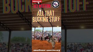 Jumping Bull Get Western Small Town America #bullriding#rodeo #Bucking Bull #youtubeshorts