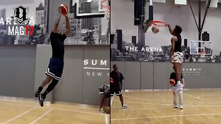 Lebron Works Out Son's Bronny & Bryce Just Before The NBA Draft! 🏀