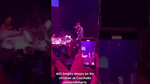 Will Smiths cheers on his children at Coachella concert#shorts #willsmith #coachella
