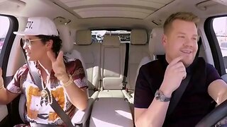 James Corden tries Bruno Mars' look for another Carpool Karaoke #carpoolkaraoke