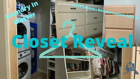 DIY Custom Closet | Laundry in Master | Make the most of Your Closet with Home Depot Stock Cabinets