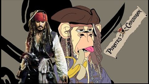 Ape NFT Jack Sparrow Character