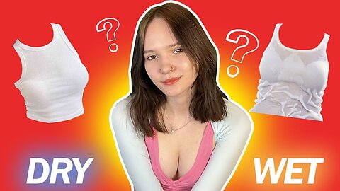 Testing Out White tops | The Wet vs dry you need to see!