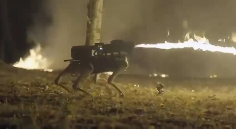 Throwflame launches the Thermonator robot dog with a flamethrower