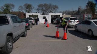 Drive-thru vaccination clinic held at MCC campus