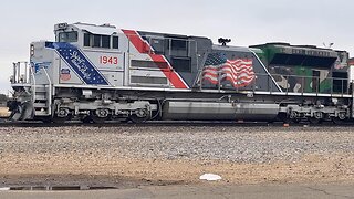 Part 1 -Spirit of the Union Pacific - puts 109 grain cars into the grain facility in Amarillo.