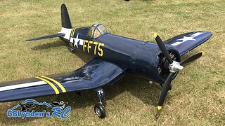 Bryan's Giant Scale Top Flite F4U Corsair WWII Warbird At Warbirds Over Whatcom