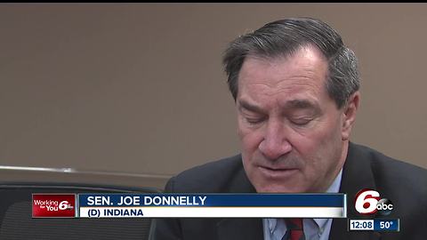 Indiana Senator Joe Donnelly says an ethics hearing is the right next move for Sen. Al Franken