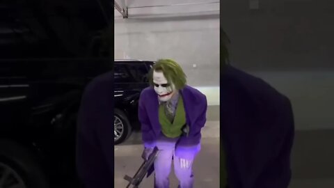 Diddy dressed up as the Joker for Halloween