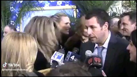 Adam Sandler and Jennifer Aniston are shocked by the size of an Australian reporter