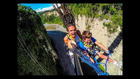 Worlds Fastest Zipline Gravity Canyon in 4K DEVINSUPERTRAMP