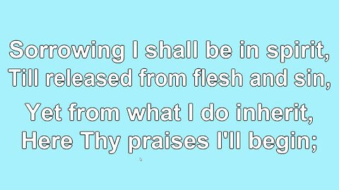 Come, Thou Fount of Every Blessing Verse 2