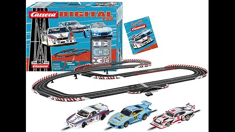 Sistema de pista de carreras digital premium con pista a escala 1:24 y autos a escala 1:32