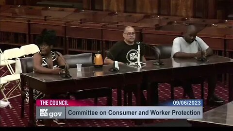 9/6/23. I Testified at the City Council Committee for Consumer & Worker Protection