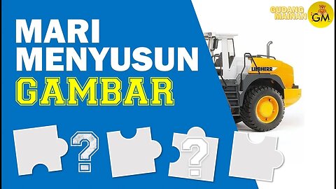 Menenangkan pikiran untuk anak || mainan anak || menyusun Gambar MainanTraktor Warna Kuning