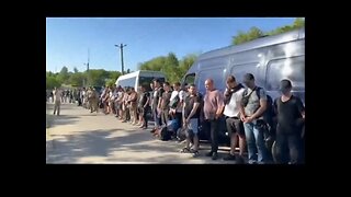 Dozens of Ukranian men tricked & captured by Zelensky's gestapo for "con"-scription