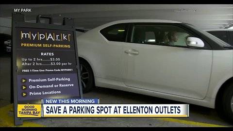 How to save a parking spot at the Ellenton Premium Outlets