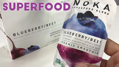 NOKA 100% Organic Smoothie Blueberry Beet Superfood Pouches Review