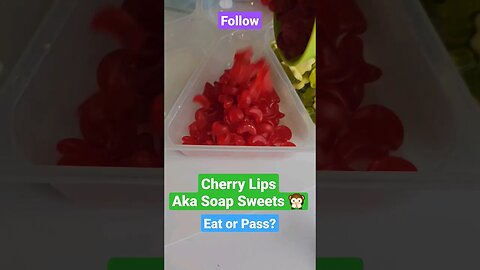 Eat or Pass? Soap Sweets 🙊 #sweets #candy #food #trending #shorts #ytshorts #youtubeshorts #red