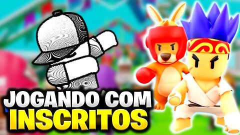 LIVE STUMBLE GUYS | SALINHA COM OS CRIA AO VIVO | NOVAS SKINS | #60k