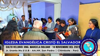 CULTO VELORIO: HNA. MARCELA ROLDAN - 10 NOVIEMBRE 2022