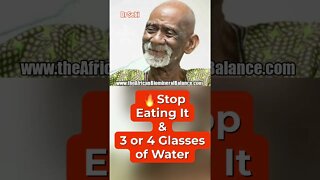 DR SEBI - STOP EATING - 3 to 4 GLASSES of WATER #shorts #drsebi #drsebiapproved #fasting #water