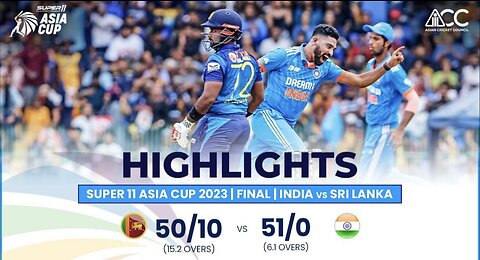 Super11 Asia Cup 2023 | Final | India vs Sri Lanka | Highlights