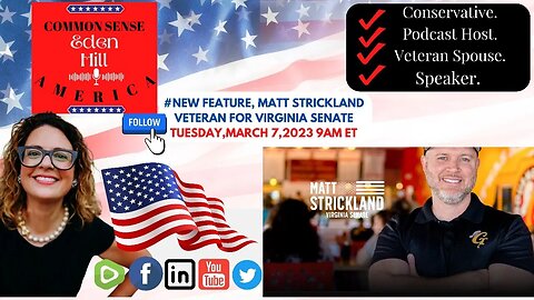 Common Sense America with Eden Hill & Matt Strickland, VA Restaurant Owner Slams COVID