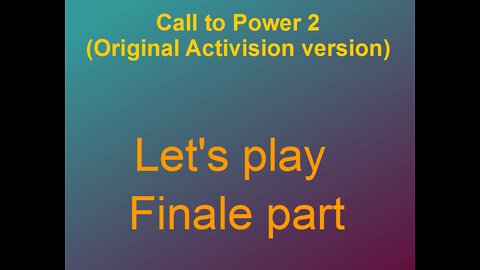 Lets play Call to power 2 final part 3