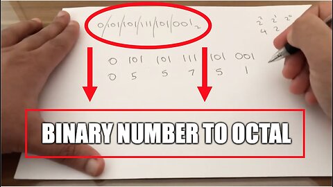 How To CONVERT a Binary Number to Octal - Basic Tutorial | New