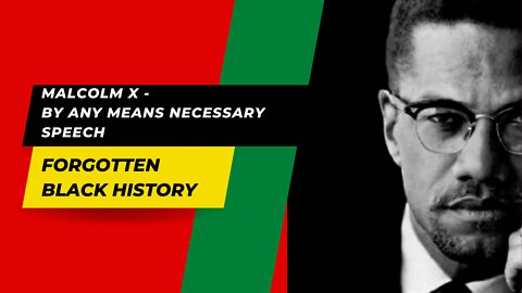 Malcolm X - By Any Means Necessary Speech