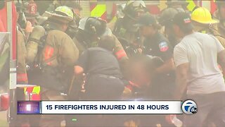 15 firefighters injured in 48 hours