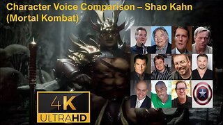 Character Voice Comparison - Shao Kahn (Mortal Kombat)