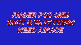 RUGER PCC ACCURACY ISSUES