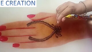 Full hand stylish dulhan henna mehndi design|new latest front hand bridal mehndidesign