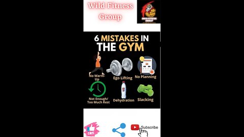 🔥6 mistakes in the gym🔥#fitness🔥#wildfitnessgroup🔥#shorts🔥