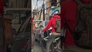 Motorcycles Get Through a Crack #shortsvideo #shortvideo #philippines #travel #shortsfeed #shorts