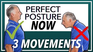 How To FIX Your POSTURE With 3 Movements (FOREVER) Updated