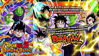 DBZ Dokkan Battle: Dokkan Festival Piccolo & Gohan Banner Summons
