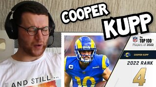 Rugby Player Reacts to COOPER KUPP (Los Angeles Rams, WR) #4 NFL Top 100 Players in 2022