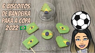 6 Biscoitos de Bandeira do Brasil para vender na Copa do Mundo 2022