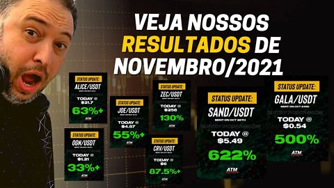 [🐴CRIPTO BAGUAL] Veja Os Nossos RESULTADOS de NOV/2021 Com Nossos Alertas de Criptomoedas