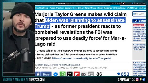 Biden Planned To ASSASSINATE TRUMP Says MTG, FBI Authorized LETHAL FORCE In Trump Mar-A-Lago Raid