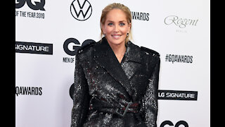 Sharon Stone receives first dose of COVID-19 vaccination