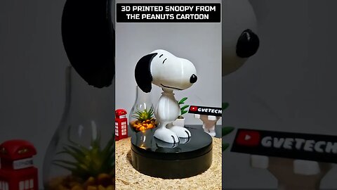 3D Printed Snoopy from Charlie Brown & Peanuts #shorts #giveityourbestshort #3dprinting #snoopy