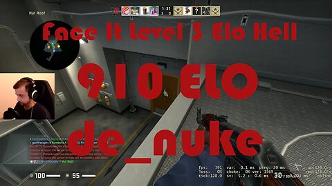 They're Running Scared!!! Face It Level 3 Elo Hell - Road to Level 4 - de_nuke - 910 ELO