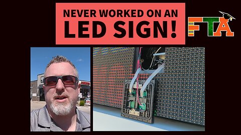 Never Worked on a LED Sign! | New Skillset Acquired | Make money as a Freelance IT Field Technician