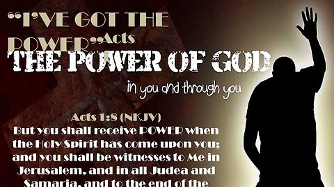 "LIVE" "I've Got The Power" Pastor Greg Blanc Acts 1