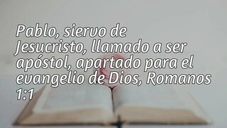 Pablo siervo de Jesucristo. Romanos 1:1-7 #devocional #devocionaldiario
